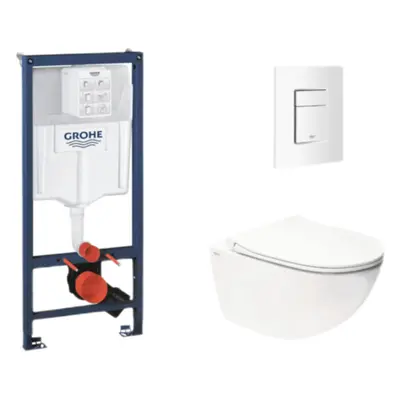 Závěsný wc set do lehkých stěn / předstěnová montáž Swiss Aqua Technologies Infinitio SIKOGRSIN1