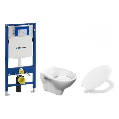 Cenově zvýhodněný závěsný WC set Geberit do lehkých stěn / předstěnová montáž+ WC S-Line S-line 