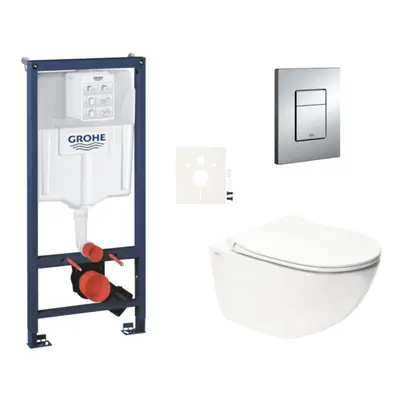 Závěsný wc set do lehkých stěn / předstěnová montáž Swiss Aqua Technologies Infinitio SIKOGRSIN1