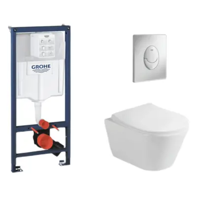 Závěsný wc set do lehkých stěn / předstěnová montáž Glacera Ava SIKOGRSAVASAP00