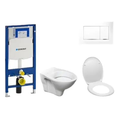 Cenově zvýhodněný závěsný WC set Geberit do lehkých stěn / předstěnová montáž+ WC S-Line S-line 