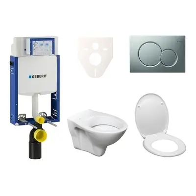 Cenově zvýhodněný závěsný WC set Geberit k zazdění + WC S-Line S-line Pro 110.302.00.5ND3