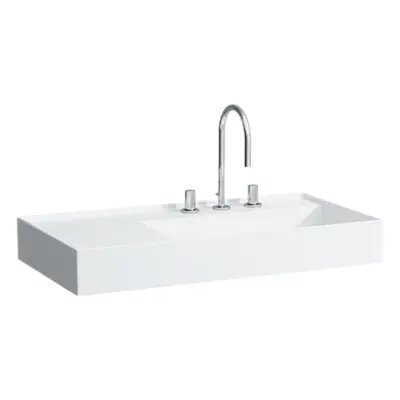 Laufen Kartell By Laufen umyvadlo 90x46 cm otvor pro baterii, bez přepadu h8103390001111 1033.9.