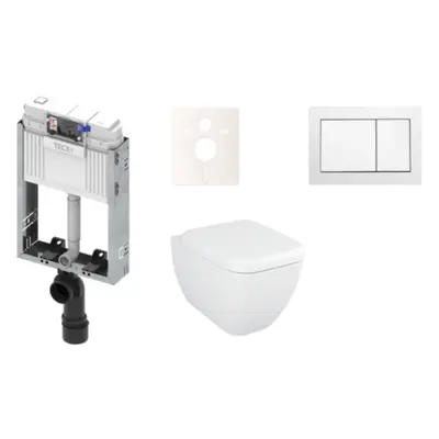 Cenově zvýhodněný závěsný WC set TECE k zazdění + WC Vitra Vitra Shift KMPLSHIFTT