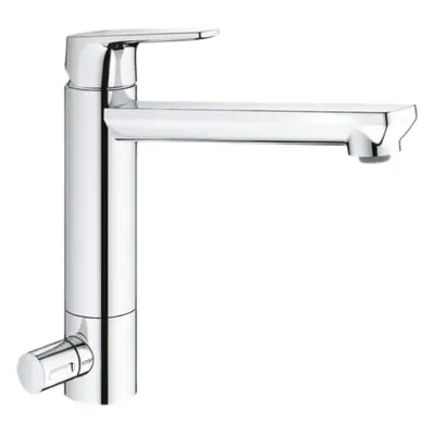 Grohe BauEdge 2020 dřezová baterie s uzavíracím ventilem chrom 31696000 G31696000