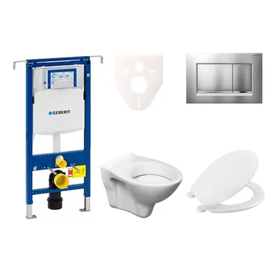 Cenově zvýhodněný závěsný WC set Geberit do lehkých stěn / předstěnová montáž+ WC S-Line S-line 