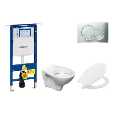 Cenově zvýhodněný závěsný WC set Geberit do lehkých stěn / předstěnová montáž+ WC S-Line S-line 