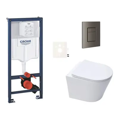 Závěsný wc set do lehkých stěn / předstěnová montáž Swiss Aqua Technologies Infinitio SIKOGRSIN1