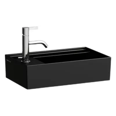 Laufen Kartell By Laufen umývátko 46x28 cm černá mat otvor pro baterii, bez přepadu H81533571611