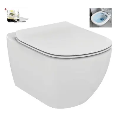 Wc s prkénkem softclose závěsné Ideal Standard Testra zadní odpad SIKOSIST3503