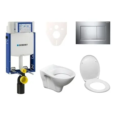 Cenově zvýhodněný závěsný WC set Geberit k zazdění + WC S-Line S-line Pro 110.302.00.5ND6