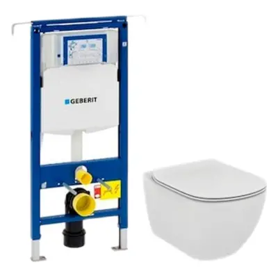 Cenově zvýhodněný závěsný WC set Geberit do lehkých stěn / předstěnová montáž+ WC Ideal Standard