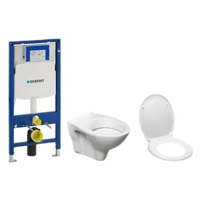 Cenově zvýhodněný závěsný WC set Geberit do lehkých stěn / předstěnová montáž+ WC S-Line S-line 