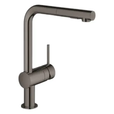 Grohe Minta dřezová baterie s vytahovací sprškou, 2 proudy hard graphite 30274a00 G30274A00