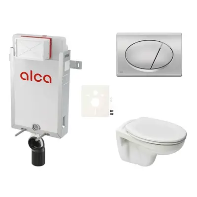 Cenově zvýhodněný závěsný WC set Alca k zazdění + WC S-Line S-line Pro SIKOAP3