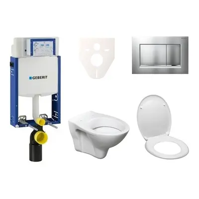 Cenově zvýhodněný závěsný WC set Geberit k zazdění + WC S-Line S-line Pro 110.302.00.5ND7