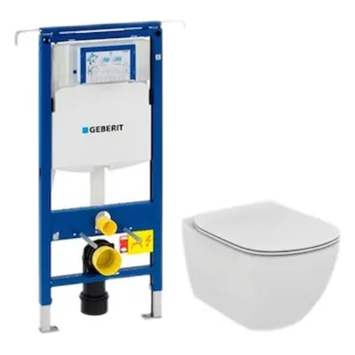 Cenově zvýhodněný závěsný WC set Geberit do lehkých stěn / předstěnová montáž+ WC Ideal Standard