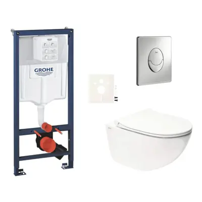 Závěsný wc set do lehkých stěn / předstěnová montáž Swiss Aqua Technologies Infinitio SIKOGRSIN1