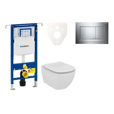 Cenově zvýhodněný závěsný WC set Geberit do lehkých stěn / předstěnová montáž+ WC Ideal Standard