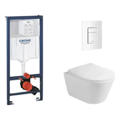 Závěsný wc set do lehkých stěn / předstěnová montáž Glacera Ava SIKOGRSAVASCSH0