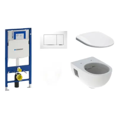 Cenově zvýhodněný závěsný WC set Geberit do lehkých stěn / předstěnová montáž+ WC Geberit Selnov