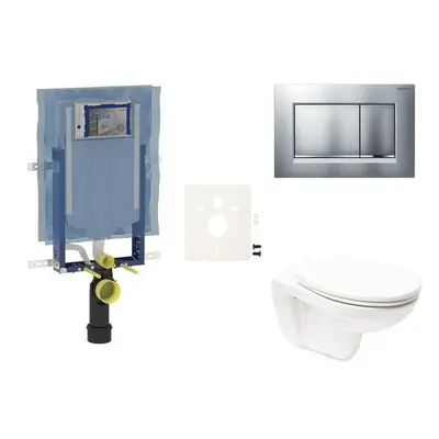 Cenově zvýhodněný závěsný WC set Geberit do lehkých stěn / předstěnová montáž+ WC Vitra Normus S