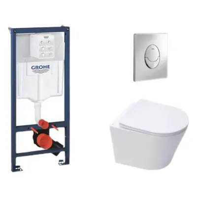 Závěsný wc set do lehkých stěn / předstěnová montáž Swiss Aqua Technologies Infinitio SIKOGRSIN1