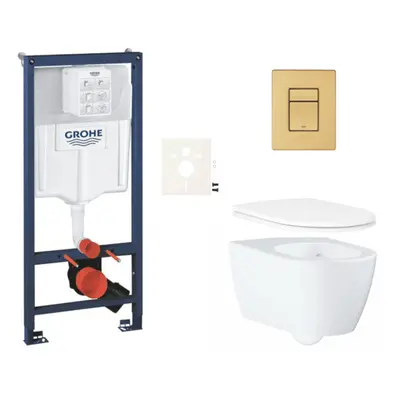 Závěsný wc set do lehkých stěn / předstěnová montáž GROHE Essence SIKOGRSESSCGN0