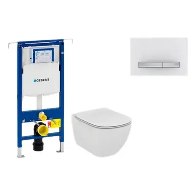 Cenově zvýhodněný závěsný WC set Geberit do lehkých stěn / předstěnová montáž+ WC Ideal Standard