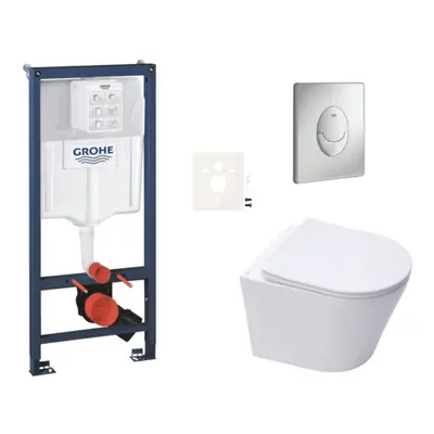 Závěsný wc set do lehkých stěn / předstěnová montáž Swiss Aqua Technologies Infinitio SIKOGRSIN1