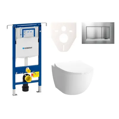 Cenově zvýhodněný závěsný WC set Geberit do lehkých stěn / předstěnová montáž+ WC VitrA VitrA Sh