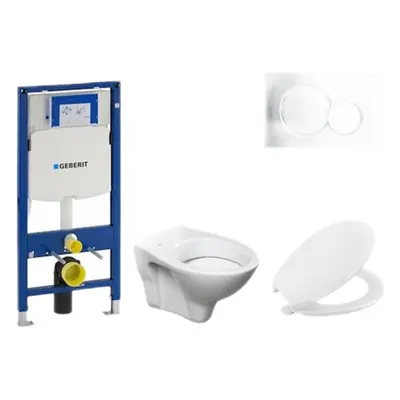 Cenově zvýhodněný závěsný WC set Geberit do lehkých stěn / předstěnová montáž+ WC S-Line S-line 