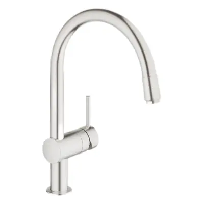 Grohe Minta dřezová baterie s vytahovací sprškou supersteel 32918dc0 G32918DC0