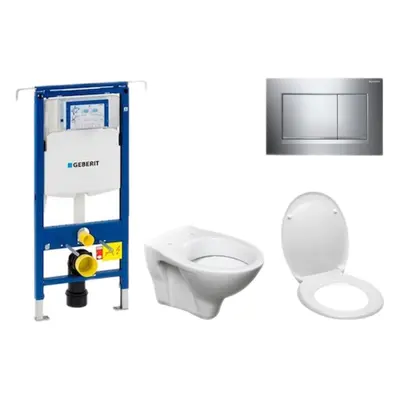 Cenově zvýhodněný závěsný WC set Geberit do lehkých stěn / předstěnová montáž+ WC S-Line S-line 