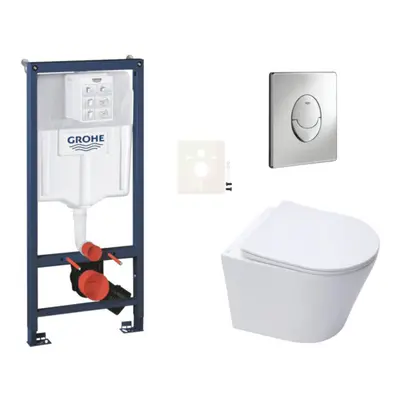 Závěsný wc set do lehkých stěn / předstěnová montáž Swiss Aqua Technologies Infinitio SIKOGRSIN1