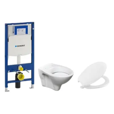 Cenově zvýhodněný závěsný WC set Geberit do lehkých stěn / předstěnová montáž+ WC S-Line S-line 