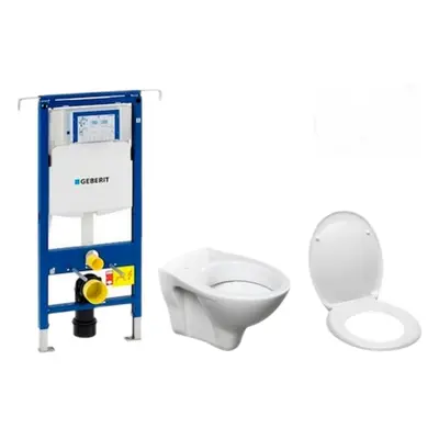 Cenově zvýhodněný závěsný WC set Geberit do lehkých stěn / předstěnová montáž+ WC S-Line S-line 