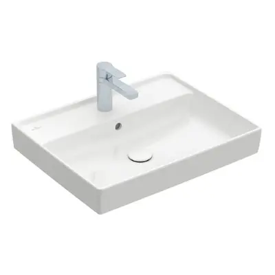 Villeroy Boch Collar: umyvadlo, obdélníkové 600x470mm s přepadem, bílá Alpin, 4A336001