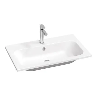 Ravak Chrome Slim umyvadlo 80x49 cm otvor pro baterii uprostřed XJG01180001