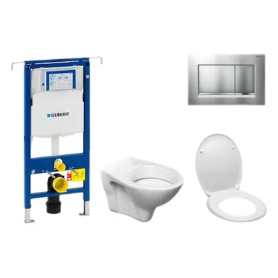 Cenově zvýhodněný závěsný WC set Geberit do lehkých stěn / předstěnová montáž+ WC S-Line S-line 