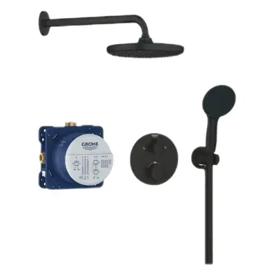 Grohe Precision Thermostat sprchový systém včetně podomítkového tělesa černá matná 348832430 G34