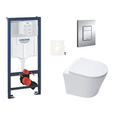 Závěsný wc set do lehkých stěn / předstěnová montáž Swiss Aqua Technologies Infinitio SIKOGRSIN1