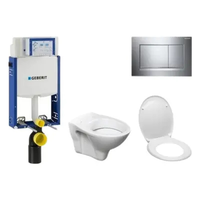 Cenově zvýhodněný závěsný WC set Geberit k zazdění + WC S-Line S-line Pro 110.302.00.5ND6