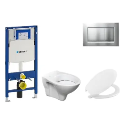 Cenově zvýhodněný závěsný WC set Geberit do lehkých stěn / předstěnová montáž+ WC S-Line S-line 