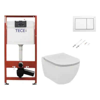 Cenově zvýhodněný závěsný WC set TECE do lehkých stěn / předstěnová montáž+ WC Ideal Standard Te