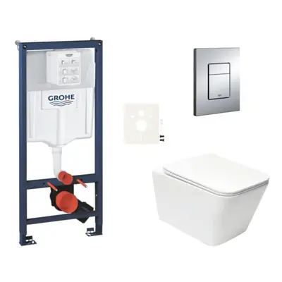 Závěsný wc set do lehkých stěn / předstěnová montáž Swiss Aqua Technologies Infinitio SIKOGRSIN1