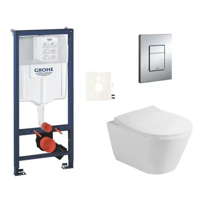 Závěsný wc set do lehkých stěn / předstěnová montáž Glacera Ava SIKOGRSAVAE