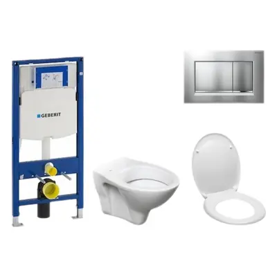 Cenově zvýhodněný závěsný WC set Geberit do lehkých stěn / předstěnová montáž+ WC S-Line S-line 