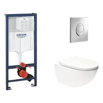 Závěsný wc set do lehkých stěn / předstěnová montáž Swiss Aqua Technologies Infinitio SIKOGRSIN1