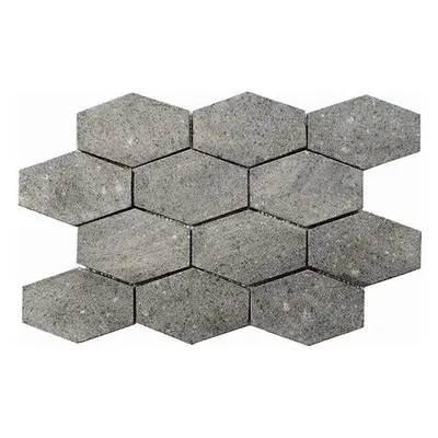 Mozaika Mosavit Hexagonal grey 25x37 cm mat MENO